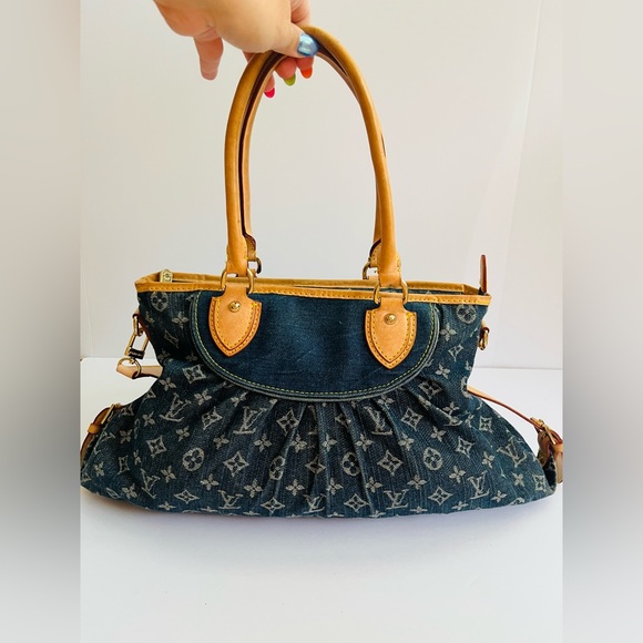 Louis Vuitton Blue Monogram Denim Bag - Picture 1 of 15